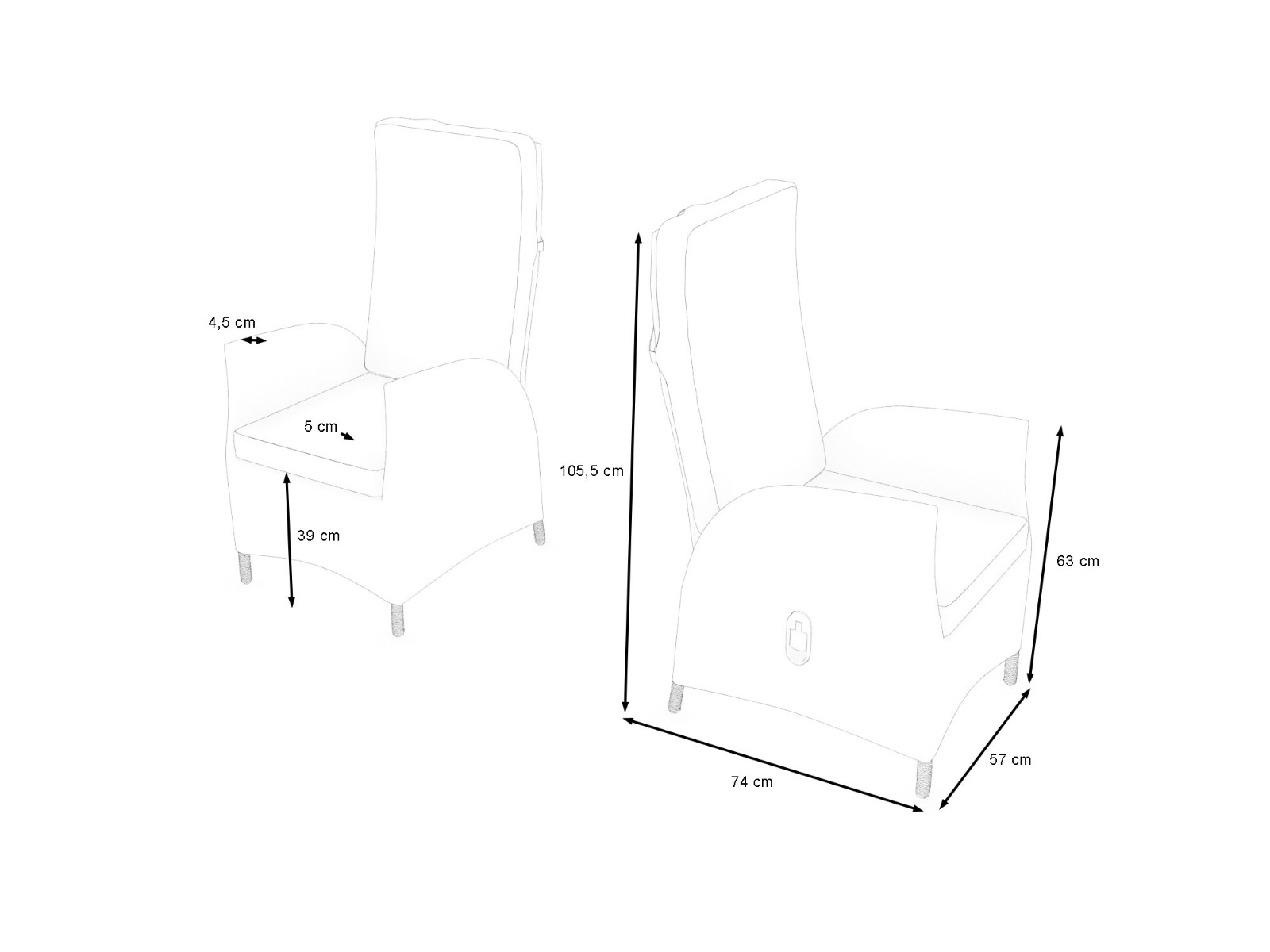 MERANO / CERES RELAXAčNí žIDLE 2X