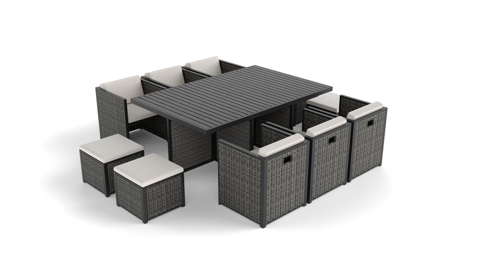 Maribella Dining L wicker replacement panel set