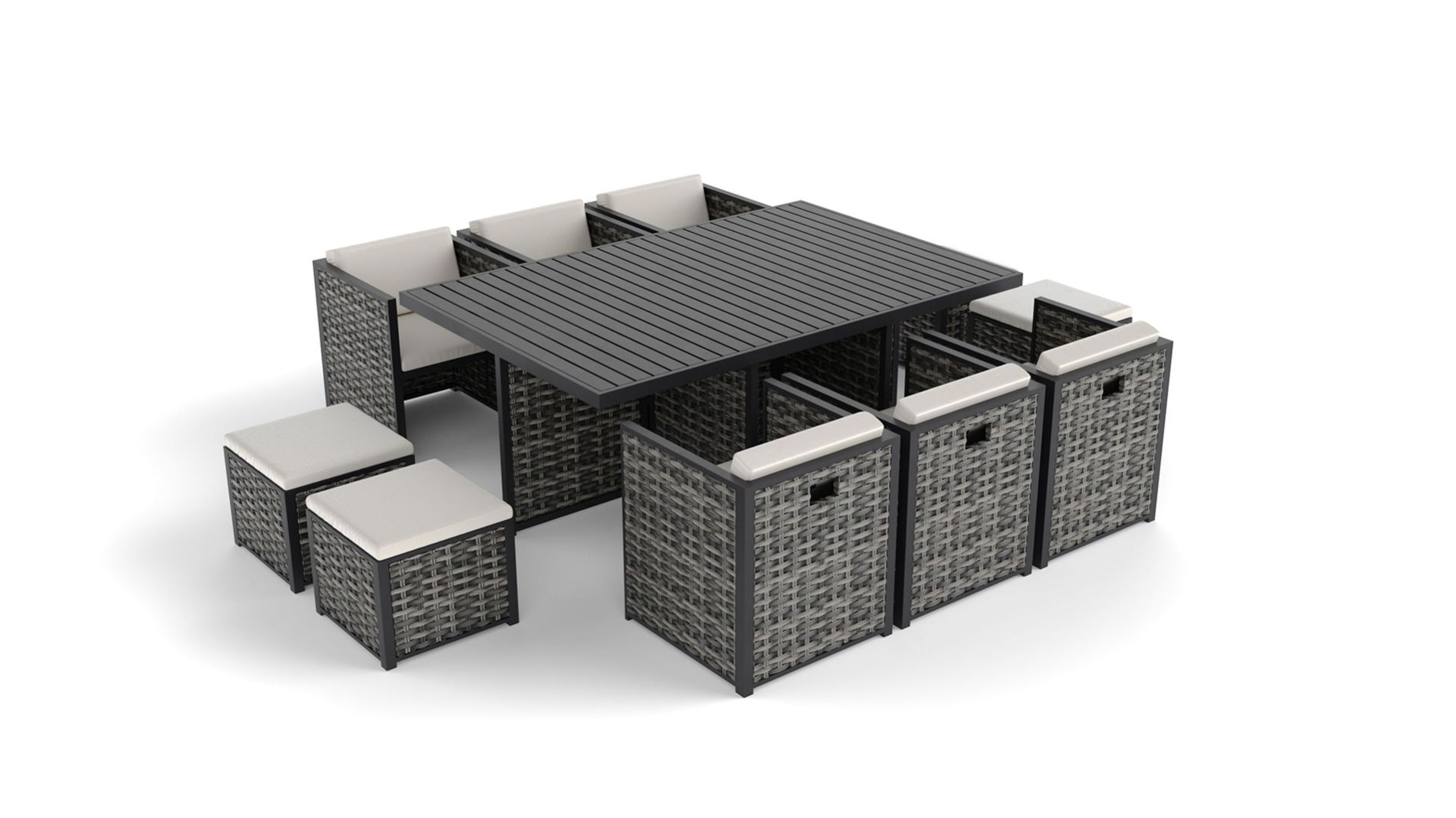 Maribella Dining L wicker replacement panel set