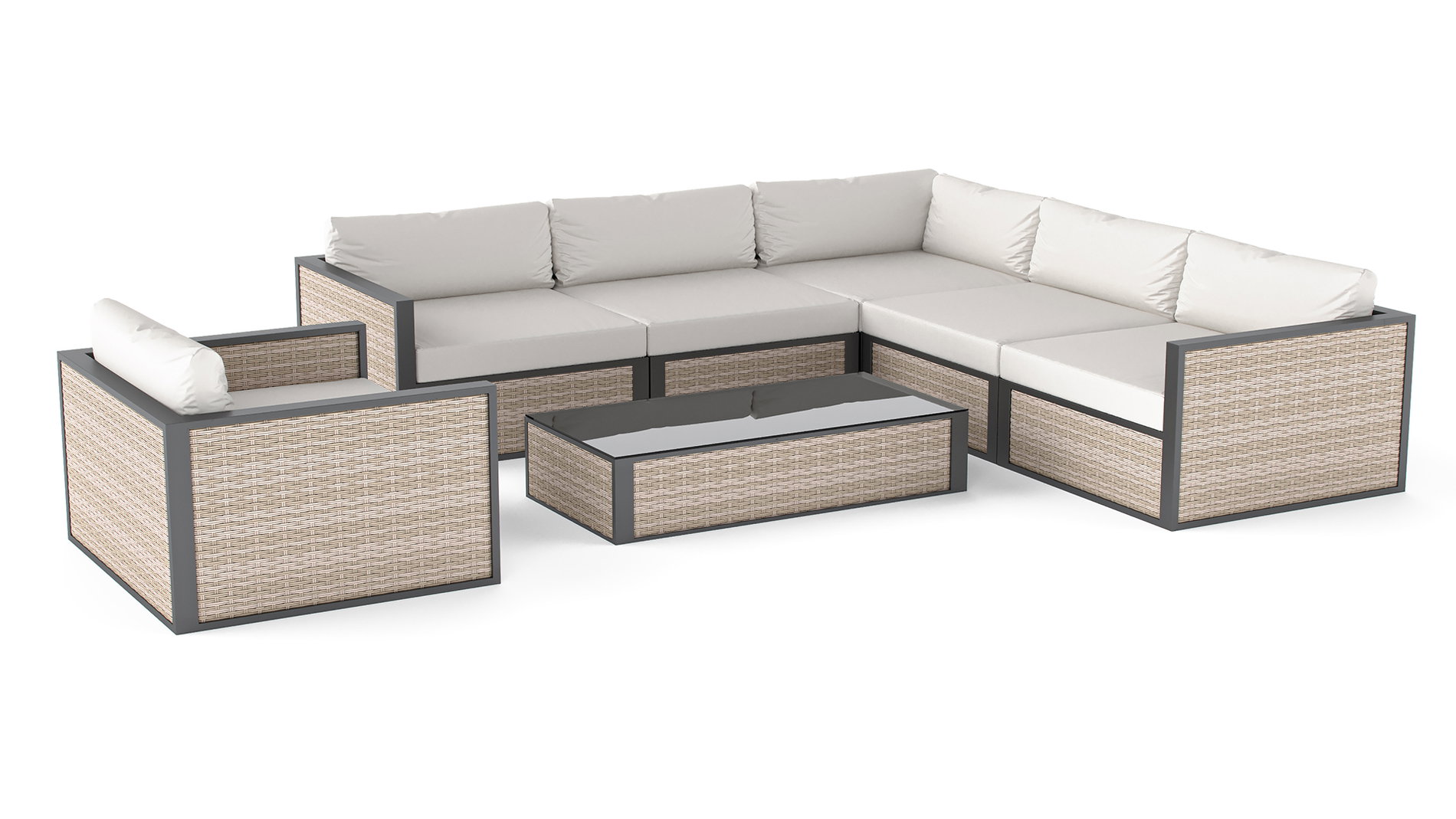 Adalia wicker replacement panel set